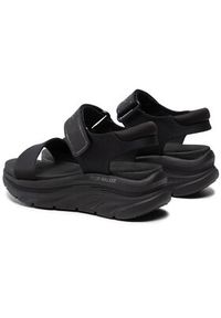 skechers - Skechers Sandały New Block 119226/BBK Czarny. Kolor: czarny. Materiał: materiał #2
