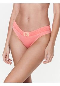 Calvin Klein Swimwear Dół od bikini KW0KW01990 Pomarańczowy. Kolor: pomarańczowy. Materiał: syntetyk #1