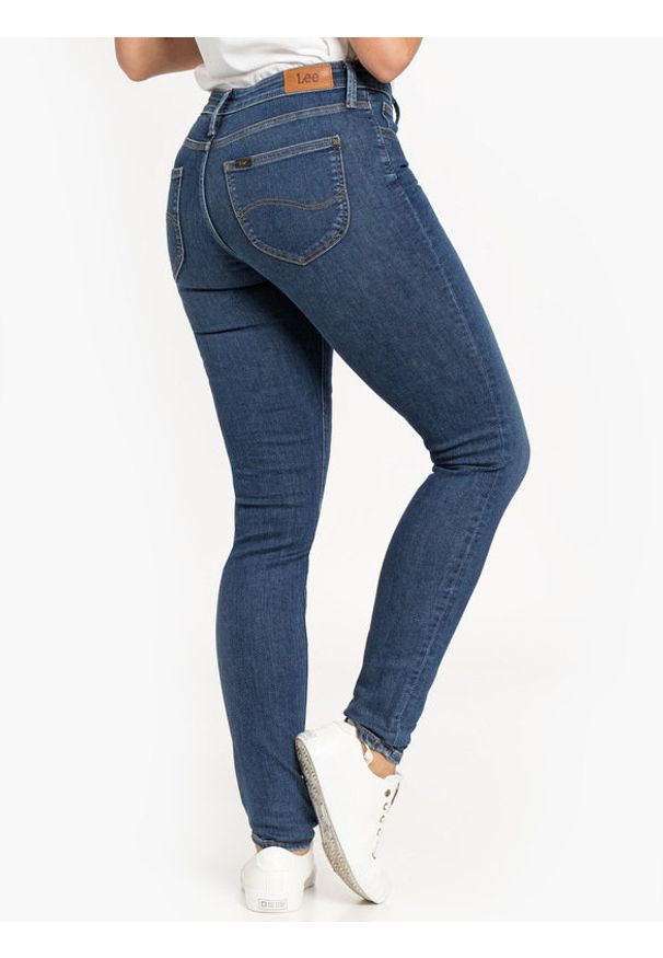 Lee - LEE SCARLETT DAMSKIE SPODNIE JEANSOWE JEANSY DARK ULRICH L526DUIY 112111583
