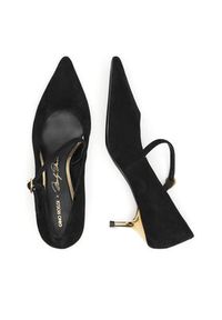 Gino Rossi - GINO ROSSI Czółenka LILIAN-526-1 Czarny. Kolor: czarny. Materiał: skóra, zamsz #4