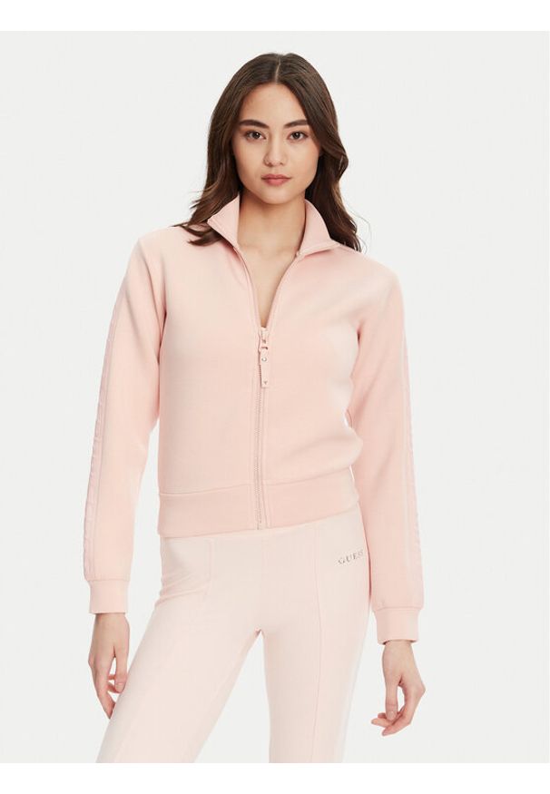 Guess Bluza V2YQ17 K7UW2 Różowy Regular Fit. Kolor: różowy. Materiał: wiskoza