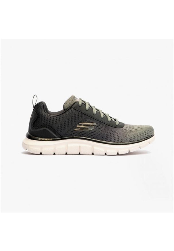 skechers - Buty męskie SKECHERS Track Ripkent. Kolor: czarny, szary, wielokolorowy. Model: Skechers Sport. Sport: turystyka piesza