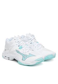 Mizuno Buty halowe Wave Lightning Z8 Mid V1GC2405 Biały. Kolor: biały. Materiał: skóra. Model: Mizuno Wave #3