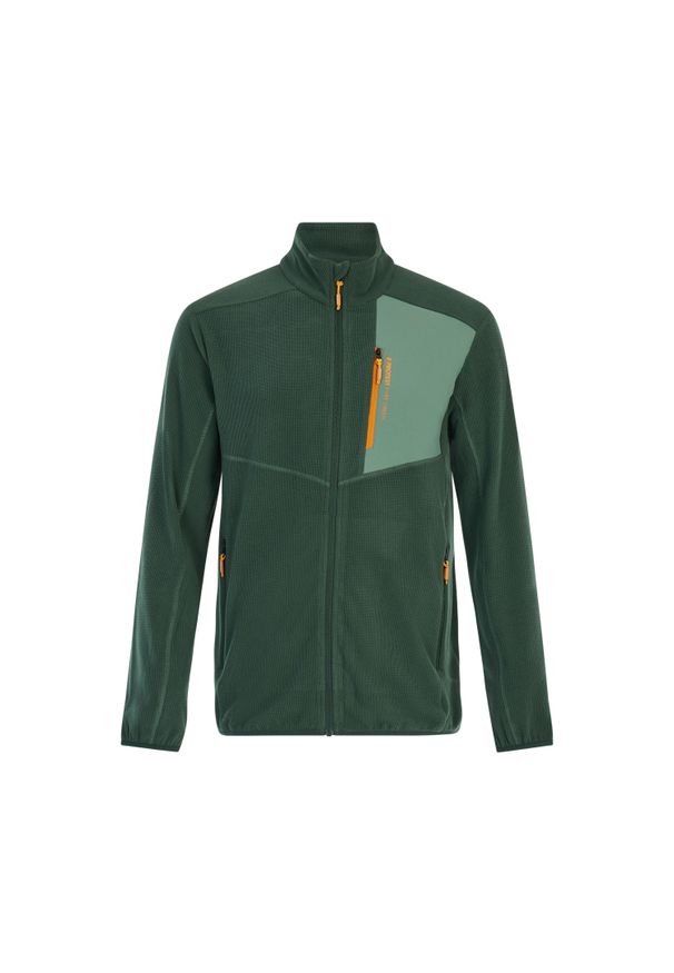 Polar zapinany na zamek błyskawiczny Protest Pallas. Kolor: zielony. Materiał: polar. Sezon: jesień