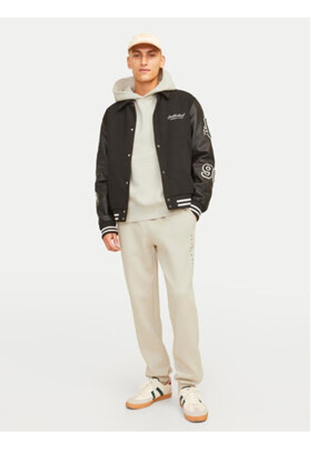 Jack & Jones - Jack&Jones Bluza Urban Edge 12259944 Beżowy Loose Fit. Kolor: beżowy. Materiał: bawełna, syntetyk