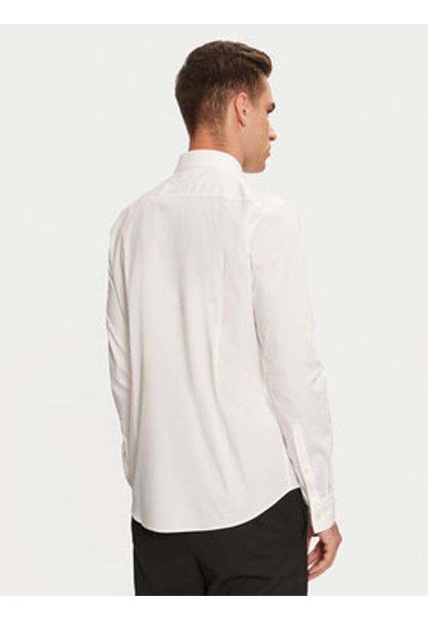 Hugo Koszula Ermo 50528474 Biały Slim Fit. Kolor: biały. Materiał: bawełna