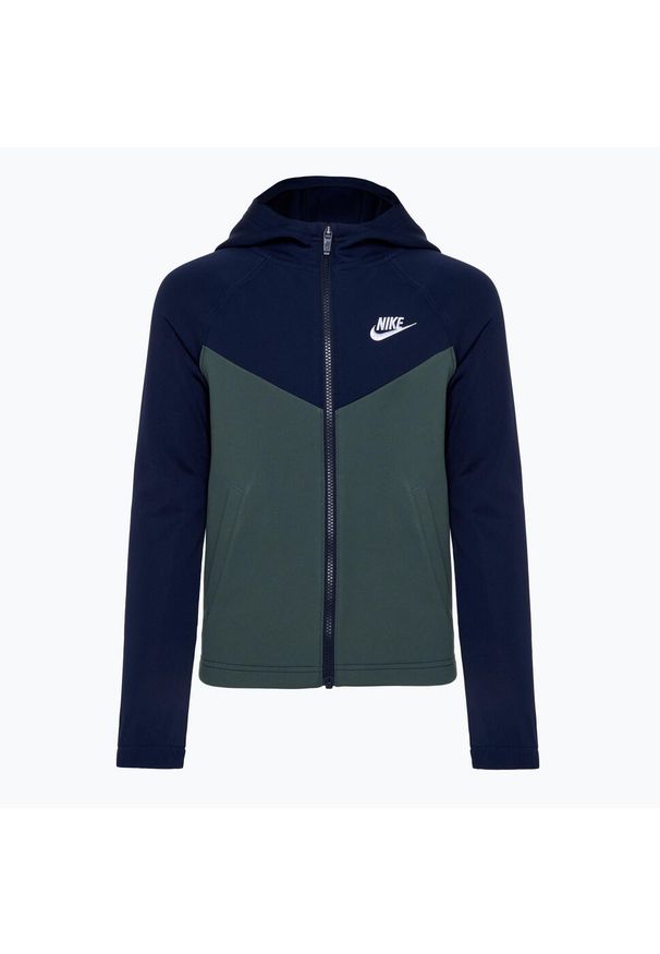 Dres dziecięcy Nike Sportswear. Kolor: niebieski. Materiał: dresówka