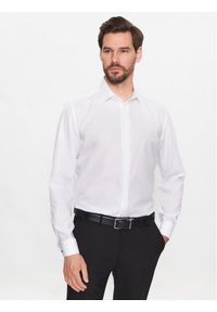 Seidensticker Koszula 01.675674 Biały Regular Fit. Kolor: biały