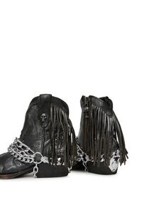 NEW ROCK Kowbojki M-WSTM003TES-S1 Czarny. Kolor: czarny. Materiał: skóra. Styl: rockowy #4