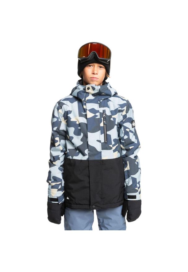 Kurtka narciarska dla dzieci Quiksilver Mission. Kolor: niebieski. Materiał: poliester. Sezon: zima. Sport: narciarstwo