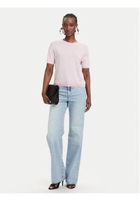 Patrizia Pepe T-Shirt 2M4542/J419-M564 Różowy jasny Regular Fit. Kolor: różowy. Materiał: lyocell #4