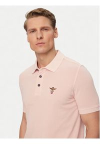 Aeronautica Militare Polo 261PO1925UP00406 Różowy jasny Regular Fit. Typ kołnierza: polo. Kolor: różowy. Materiał: bawełna #5