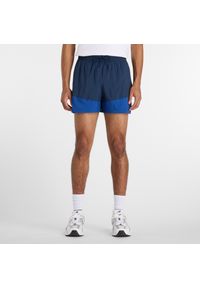 Spodenki męskie New Balance MB6176MRNNY – granatowe. Kolor: niebieski. Materiał: materiał, poliester. Sport: fitness #1