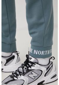 The North Face spodnie dresowe bawełniane męskie gładkie. Kolor: niebieski. Materiał: bawełna, dresówka. Wzór: gładki