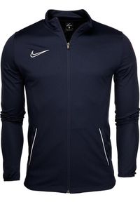 Dres sportowy męski Nike Dry Academy 21 Trk Suit. Okazja: na uczelnię. Kolor: niebieski. Materiał: dresówka. Styl: sportowy