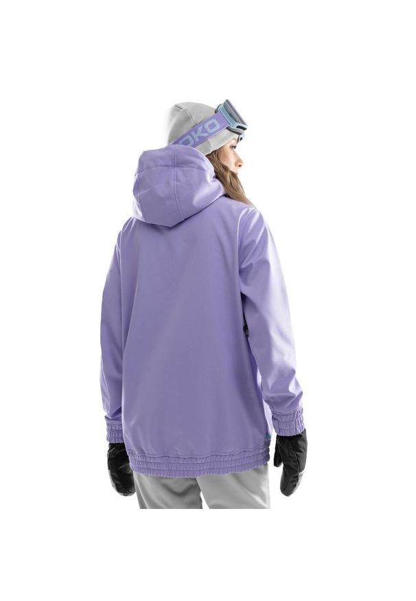 Damska kurtka snowboardowa Sporty zimowe SIROKO W3-W Halti. Kolor: fioletowy. Materiał: materiał, softshell. Sezon: zima. Sport: snowboard