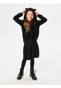 Sinsay - Bluza z elementami 3D na zamek - czarny. Kolor: czarny