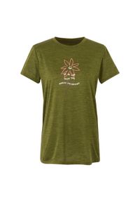 Regatta - T-shirt Damski Kwiaty Fingal IX. Kolor: zielony. Wzór: kwiaty
