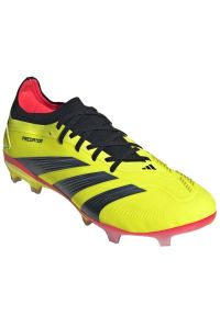 Adidas - Buty piłkarskie adidas Predator Pro Fg IG7776 żółte. Zapięcie: sznurówki. Kolor: żółty. Materiał: guma, syntetyk. Sport: piłka nożna