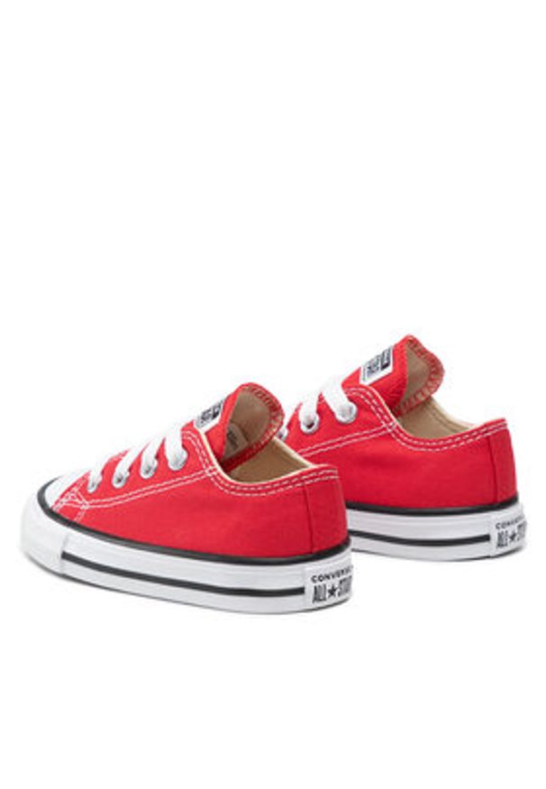 Converse Trampki Inf Chuck Taylor All Star Ox 7J236C Czerwony. Kolor: czerwony. Materiał: materiał