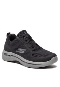 skechers - Sneakersy Skechers Go Walk Arch Fit 216116/BLK Black. Kolor: czarny. Materiał: materiał