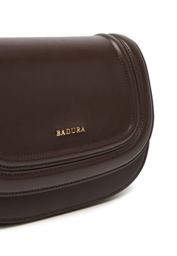 Badura Torebka Wen-1-01 Brązowy ciemny. Kolor: brązowy. Materiał: skórzane