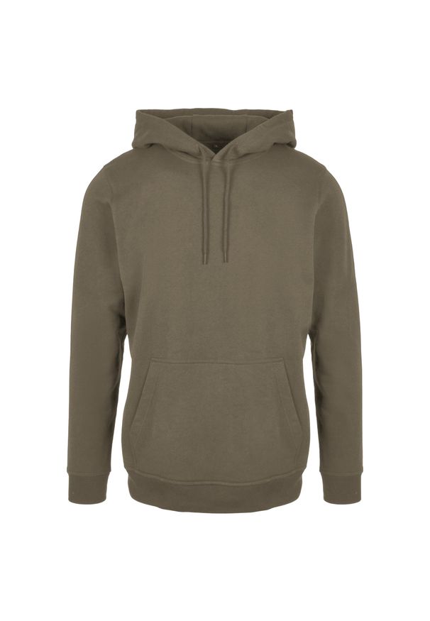 BUILD YOUR BRAND - Bluza Z Kapturem Unisex Dla Dorosłych. Typ kołnierza: kaptur. Kolor: zielony