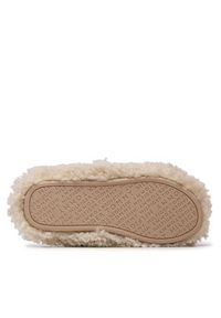 TOMMY HILFIGER - Tommy Hilfiger Kapcie Sherpa Fur Home Slippers Strap FW0FW06576 Beżowy. Kolor: beżowy. Materiał: materiał #6