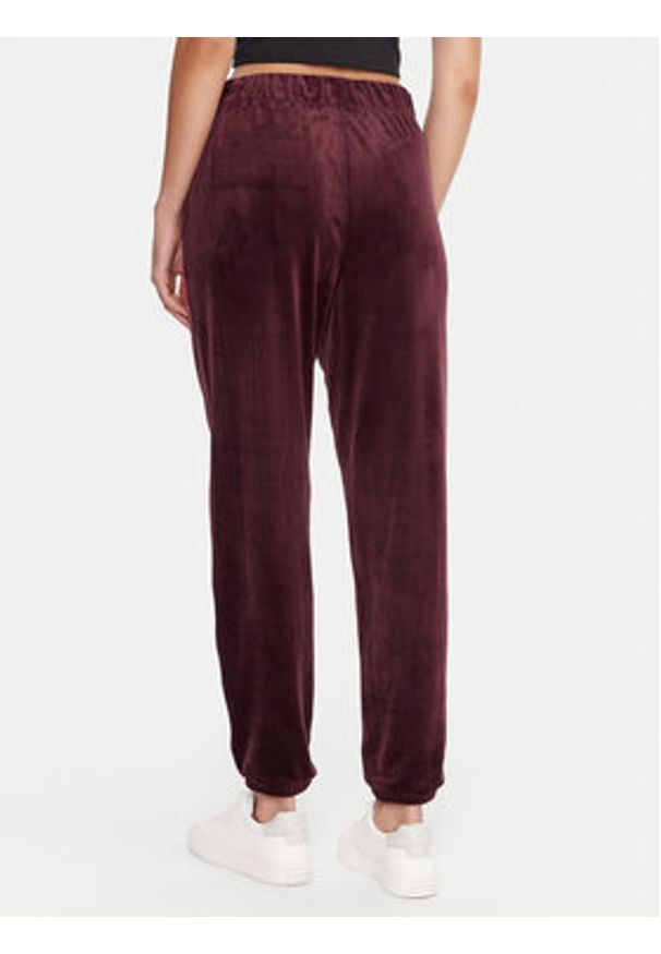 DKNY Sport Spodnie dresowe DP5P3702 Bordowy Regular Fit. Kolor: czerwony. Materiał: syntetyk