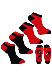 Walentynkowe Skarpety Męskie Moraj 2 Pary. Kolor: czerwony. Materiał: materiał #1