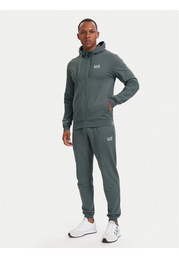 EA7 Emporio Armani Dres 8NPV63 PJVRZ U8085 Szary Regular Fit. Kolor: szary. Materiał: bawełna
