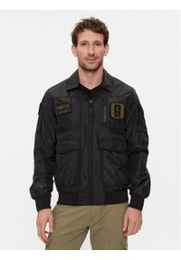 Aeronautica Militare Kurtka bomber 241AB2071CT3081 Czarny Regular Fit. Kolor: czarny. Materiał: syntetyk #1