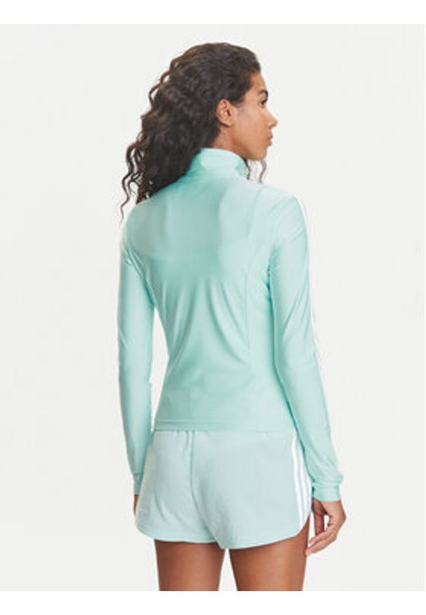 Adidas - adidas Bluza adicolor 3-Stripes JC5579 Turkusowy Slim Fit. Kolor: turkusowy. Materiał: syntetyk