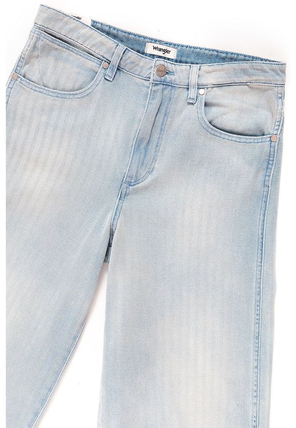 Wrangler - WRANGLER BAGGY HERRINGBONE W28GTS281 112128257. Stan: podwyższony. Wzór: aplikacja, jodełka
