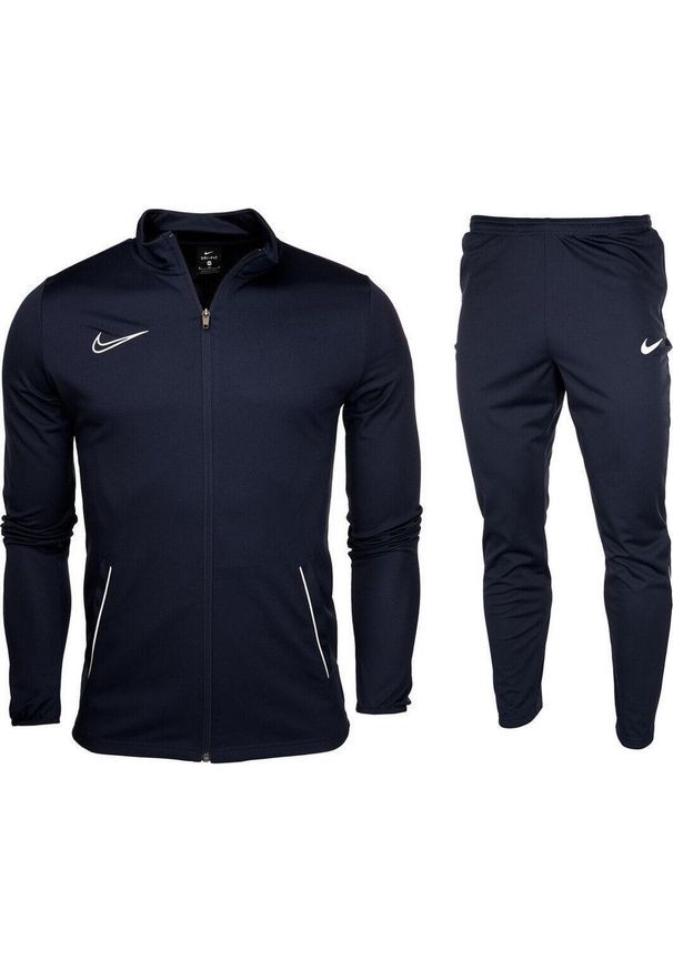 Dres sportowy męski Nike Dry Academy 21 Trk Suit. Kolor: niebieski. Materiał: dresówka. Styl: sportowy