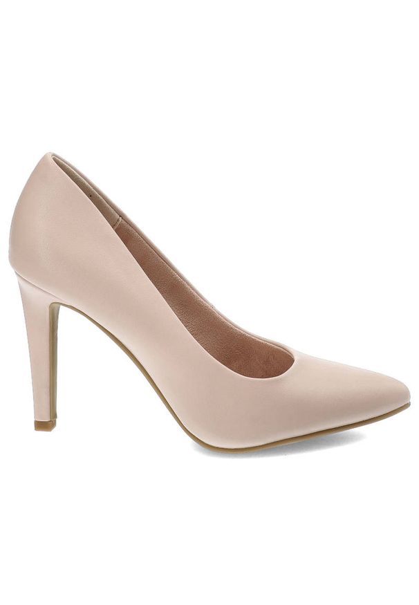Różowe Czółenka Marco Tozzi Eleganckie Buty Na Obcasie. Okazja: na co dzień. Zapięcie: bez zapięcia. Kolor: różowy. Szerokość cholewki: normalna. Wzór: kolorowy, aplikacja. Materiał: skóra ekologiczna, materiał. Obcas: na obcasie. Styl: elegancki. Wysokość obcasa: średni