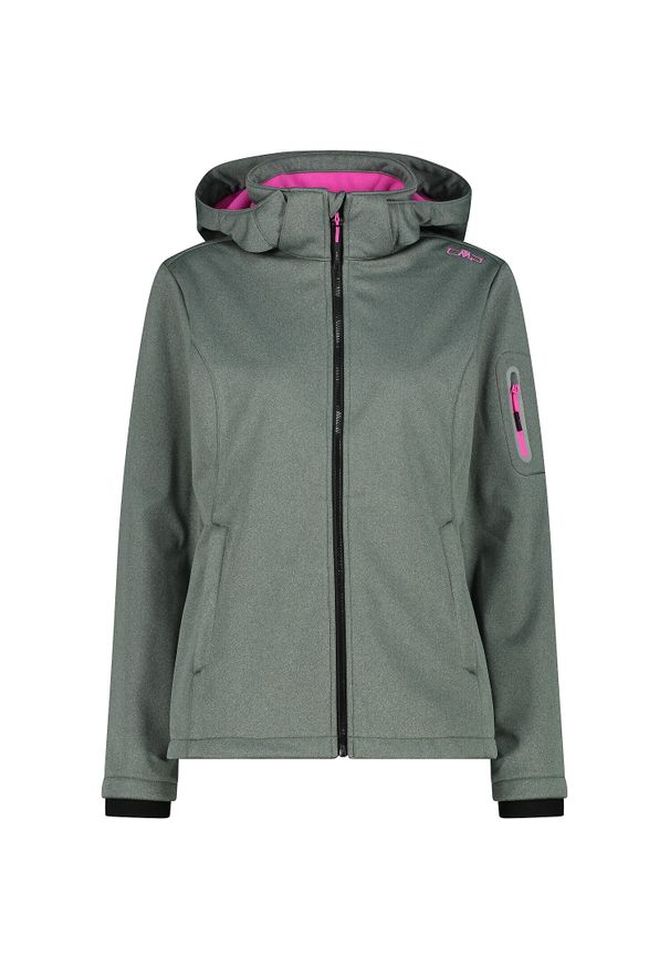 Kurtka damska turystyczna CMP 39A5006M. Kolor: szary, wielokolorowy, zielony. Sport: turystyka piesza