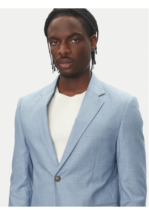 Lindbergh Garnitur 30-606034 Błękitny Slim Fit. Kolor: niebieski. Materiał: syntetyk