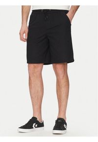Blend Szorty materiałowe 20718409 Czarny Regular Fit. Kolor: czarny. Materiał: bawełna, len