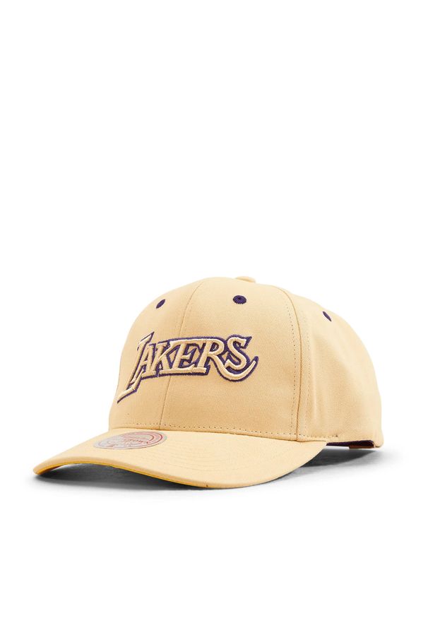 Mitchell & Ness - Czapka typu snapback Los Angeles Lakers. Kolor: żółty. Styl: sportowy