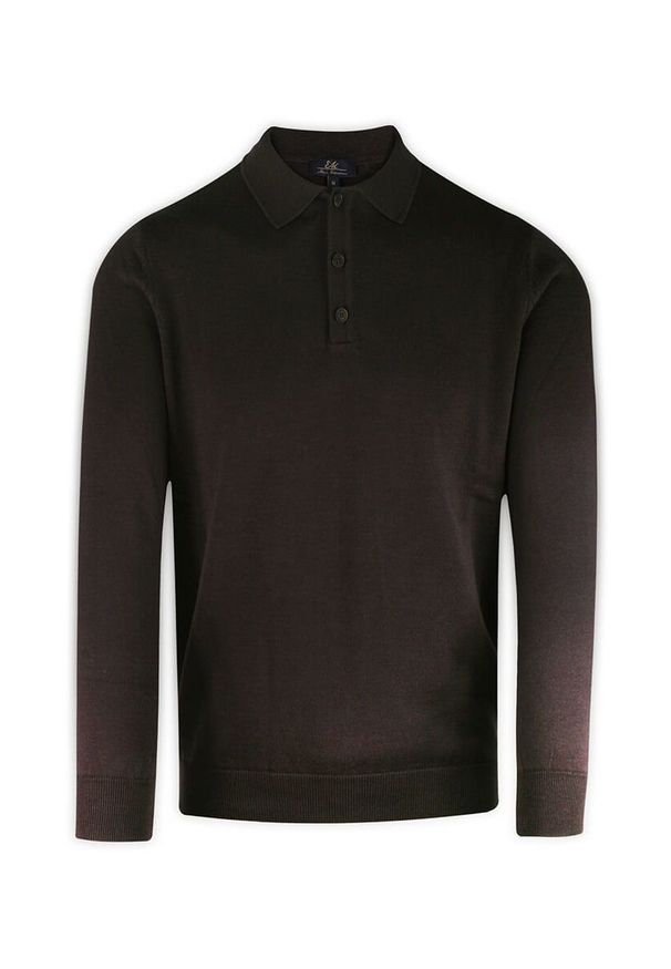 Sweter, Brązowy z Kołnierzykiem, Góra Rozpinana na Guziki, Jednokolorowy -EM Men's Accessories. Kolor: wielokolorowy, beżowy, brązowy. Materiał: akryl, bawełna. Sezon: zima, jesień. Styl: klasyczny