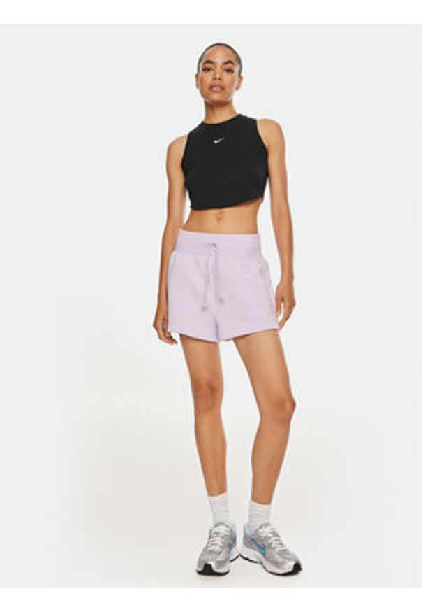 Nike Szorty sportowe FD1409 Fioletowy Relaxed Fit. Kolor: fioletowy. Materiał: bawełna