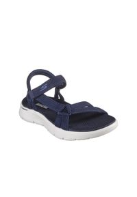 skechers - Sandały damskie SKECHERS Go Walk Flex Sandal Sublime. Kolor: biały, wielokolorowy, niebieski