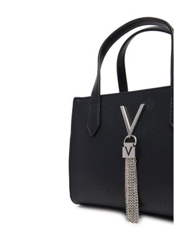 VALENTINO - Valentino Torebka Divina VBS1R415G Czarny. Kolor: czarny. Materiał: skórzane