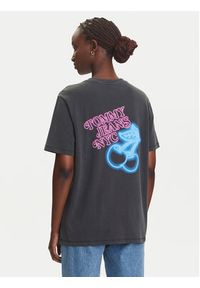 Tommy Jeans T-Shirt Neon DW0DW21358 Szary Relaxed Fit. Kolor: szary. Materiał: bawełna
