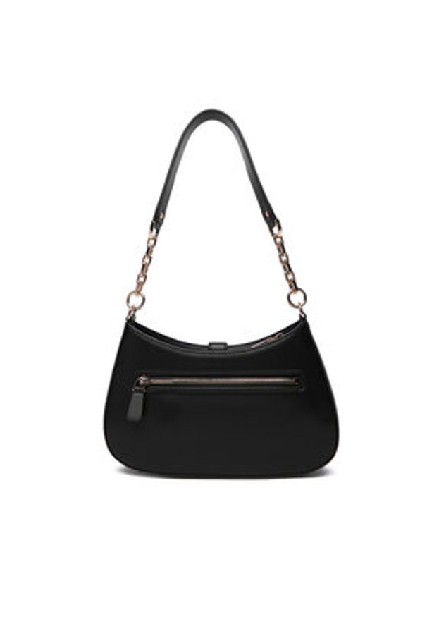 Guess Torebka Carrie HWVG9 896180 Czarny. Kolor: czarny. Materiał: skórzane