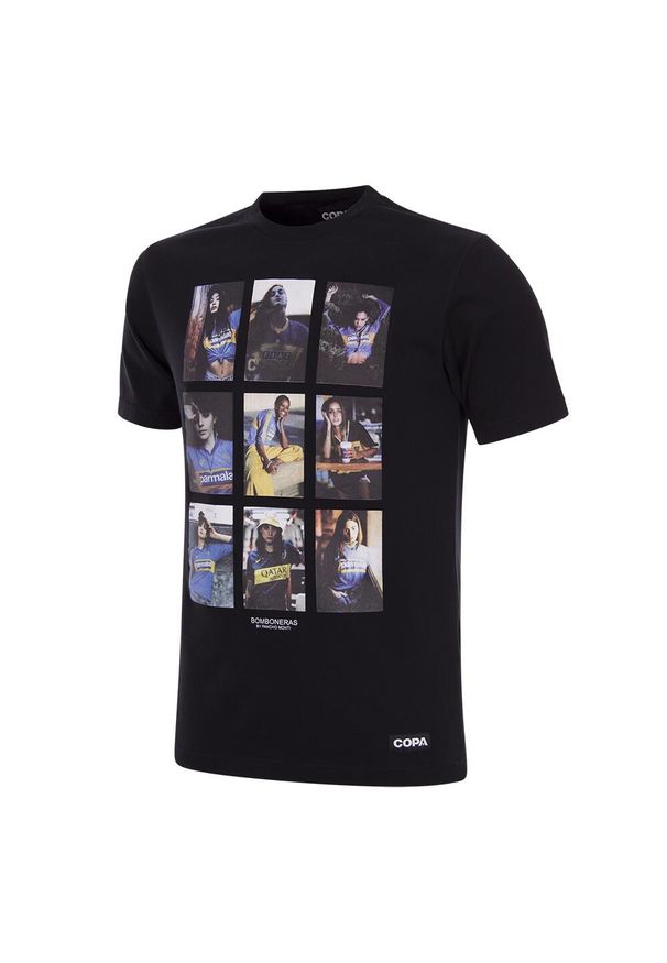 COPA FOOTBALL - Koszulka dla dorosłych - Kolage Bomboneras - Czarny. Kolor: czarny. Sport: piłka nożna
