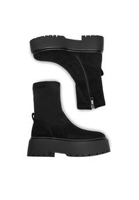 DeeZee Botki CEO-HY13123-48 Czarny. Kolor: czarny. Materiał: materiał