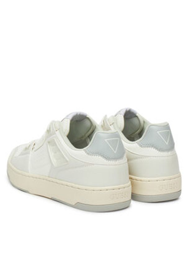 Guess Sneakersy FMJVIN PEL12 Écru. Materiał: skóra
