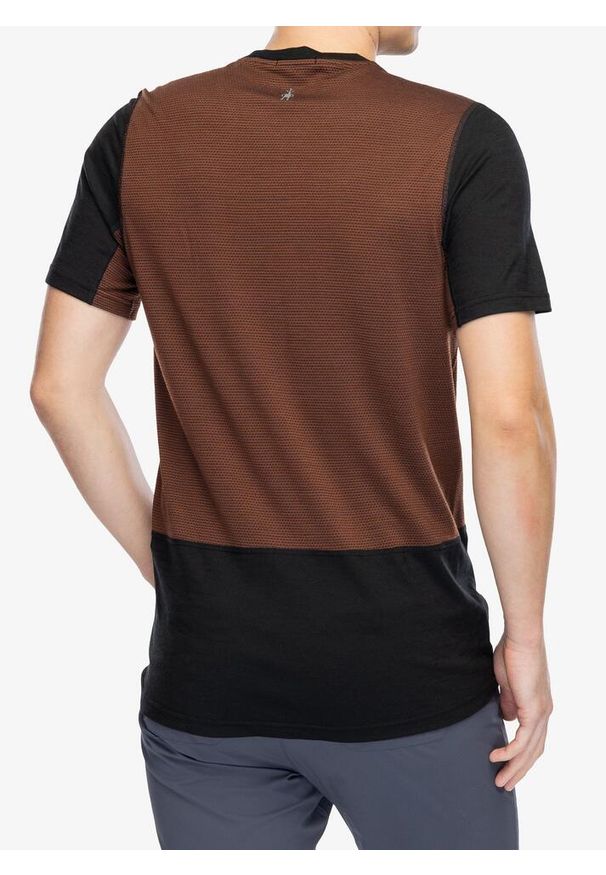 Koszulka na rower męska Smartwool Mountain Bike Short Sleeve Jersey. Kolor: brązowy. Materiał: jersey. Sport: kolarstwo